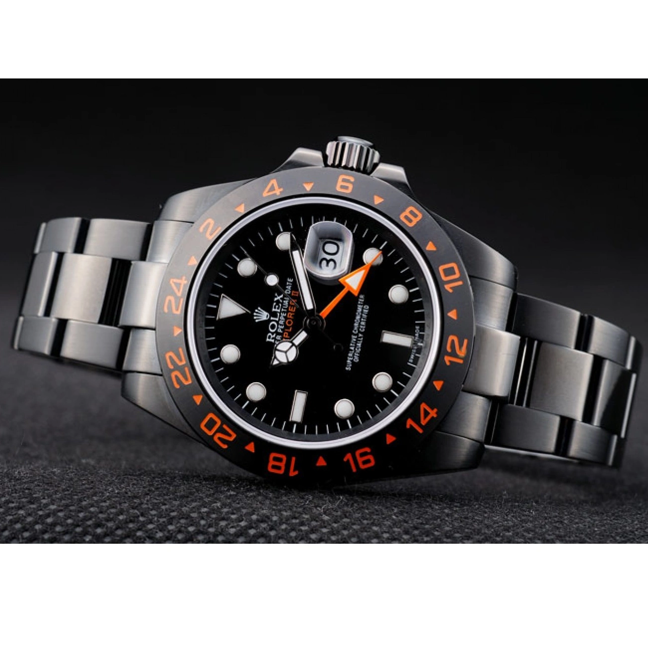 Good Copy Rolex Watches Black Explorer Dial Black Watch Rolex Bezel Ceramic 0724
